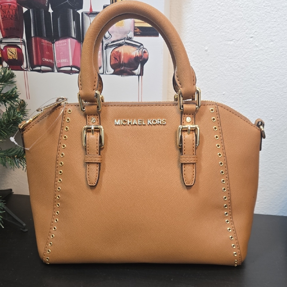 Michael Kors Tan Leather Handbag
